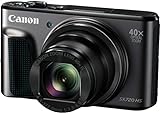 Canon PowerShot SX720 HS Digitalkamera (20,3 MP, 40-fach optischer Zoom, 80-fach ZoomPlus, 7,5cm (3 Zoll) Display, CMOS-Sensor, optischer Bildstabilisator, WLAN, NFC, HDMI, Full-HD-Videos) schw