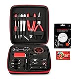 Coil Master DIYV3 Wickelzubehör-Set, V3 Werkzeug-Set mit Wickelhilfe (V4)/521 Tab Mini-Ohm-Messgerät/Pinzette/Hitzebeständigem D