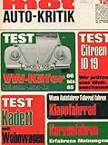 'MOT - auto kritik', Heft 12/1968, Tests: Vespa-Klappfahrrad - Citroen ID 19 'Die Göttin' - Zuggespann-Fahrbericht: Opel Kadett 1700 S mit Wilk Stern 310 - Lesererfahrungen: Peugeot 204 GL - Fiat T 600