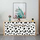 MEIBAN Klebefolie Selbstklebende Möbelfolie Kuh Muster 45cmX3m Vinyl Wasserdichte Tapeten für Möbel Schränke Wand Abnehmbare Dek