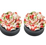 Plug / Tunnel / Dehnstab für Ohren, Acryl, Rosenblüte, 8 mm, langlebig und nützlich, günstig