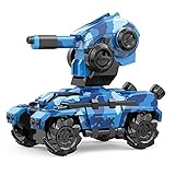 WZRYBHSD Ferngesteuerter Panzer, Wassermurmeln Gestartet RC-Kesselwagen 4WD Panzerwagen Für Kinder Mit Rotierendem Turm Drift Offroad-Spielzeug-LKW-Fahrzeug Für 6 7 8 9 10 Jahre Alte Jung