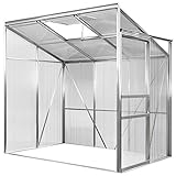 Gardebruk Beistell Aluminium Gewächshaus 3,8m³ 190x122cm Treibhaus Gartenhaus Frühb