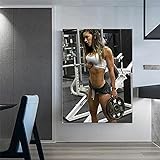 Sexy Frau Fitness Bodybuilding Poster Gym Wandbilder Motivierende Wand Bilder Leinwand Hd Kunstdrucke Motivierende Gemälde Sport Home Gym Deko Kunstdrucke I30105