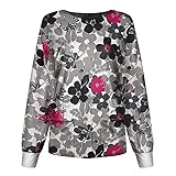 Damen Casual Fashion Langarm Stehkragen Einreiher Bedruckte Schutzoverall Jacke Top Bedruckter Schutzoverall Jacke Herbst Winter Langarm Shirt Casual Mode Basic Pullover Winter Top