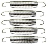 koenig-tom 6X Ersatz Trampolin Federn ca. 138mm von ca. 240 244 305 366 bis 426cm ∅ Ersatzfeder (Lieferbar ab dem 6. September 2020)