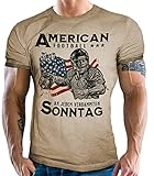 T-Shirt für American Football Fans: An jedem verdammten Sonntag 2XL