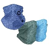 LIVEO Schlauchschal Set 3 STK. Herren Damen Bandana Elastisch Multifunktionstuch Halswärmer Mikrofaser Loop Schal Nackenwärmer Outdoor Radsport Motorrad Laufen UV-Schutz Stretch Halstuch 100%