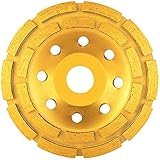 MOSRACY Diamant Schleiftopf 125mm*22mm Hochwertige Universal Diamantschleiftopf Verwendet für Beton, Gips, Granit, Harz, Naturstein usw（1 Pack）