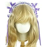 KLOVA Zartes Stirnband, Elegantes Katzenohr, Plissierte Schnürsenkel, geformter Haarreifen, Party-Kopfschmuck, Haarband, Cosplay-Kopf-Requisiten für Frauen, L