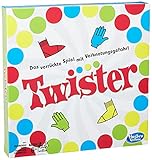 Hasbro Gaming Twister Spiel, Partyspiel für Familien und Kinder, Twister Spiel ab 6 Jahren, klassisches Spiel für drinnen und drauß