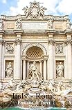 Italy Rome Fontana di Trevi: Lined notepad A5 (5.5‘‘ x 8.5‘‘; 139.5 x 215.9 mm) with 120 pag