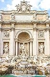 Italy Rome Fontana di Trevi: Lined notepad A5 (5.5‘‘ x 8.5‘‘; 139.5 x 215.9 mm) with 120 pag