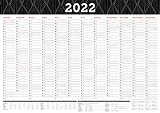 Großer Wandkalender 2022 in DIN A1 (84 x 59,4 cm) gefalzt, fürs Büro. Wandplaner, Jahreskalender XXL für 12 Monate 2022. Jahresplaner groß inklusive ... Ferien, gesetzlichen Feiertage und V