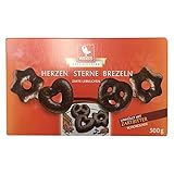Weiss Herzen Sterne Brezeln Zartb