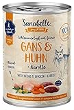 Sanabelle Nassfutter Schlemmertopf mit Gans & Huhn | 6 x 380 g | 2.28 kg