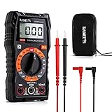 KAIWEETS Digital Multimeter KM100, CAT III 600 V Voltmeter für AC/DC Spannung, DC Strom, Durchgang, Widerstand, Diode (mit Schutztasche und Messleitungen)