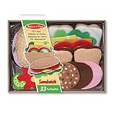 Melissa & Doug Felt Food Sandwichset | Fantasiespiel | Essensspiel | 3+ | Geschenk für Jungen oder M