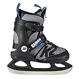 K2 Skate Jungen Raider Ice Schlittschuhe, Schwarz/Grau, L/US 4-8/EU 35-40