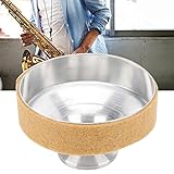 SALUTUY Sax Mute Silencer, Saxophon-Schalldämpfer aus Aluminiumlegierung Praktische, ultraleichte Größe für das Üben zu Hause für Saxophon(Alto Saxophone Mute)