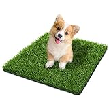 Fortune-star 60 x 50 cm Kunstrasen für Das Töpfchentraining Von Hunden Gras PIPI Pad für Drinnen und Draußen Haustier Gras Pads Patio-Rasen-Dek