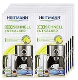 Heitmann BIO Schnell-Entkalker: Natürlicher Universalentkalker für Kaffeemaschinen, Wasserkocher, Eierkocher, 2 x 25 g, 5er Pack