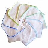 Babymajawelt® Molton Flanell Waschlappen 25/25-10er Set -SUPER SOFT NEU (Jungs)
