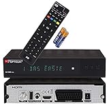 RED OPTICUM AX 300 VFD Sat Receiver I Digitaler Satelliten-Receiver HD-TV mit alphanumerischem Display - DVB-S2 - HDMI - SCART - USB 2.0 - Coaxial Audio I 12V Netzteil ideal für Camping