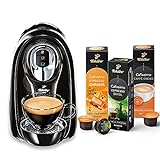 Tchibo Cafissimo Compact Kaffeemaschine Kapselmaschine inkl. 30 Kapseln für Caffè Crema, Espresso und Kaffee, Schw