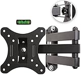 TRESKO LCD TV Plasma Wandhalter Wandhalterung Universal ca. 35,6-76,2 cm (14-30') VESA 75x75-100x100 Fernseher VESA Halterung Fernsehhalterung LED Flachbildschirm | inkl. Wasserwaag