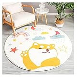 Fußmatte Cartoon Runde Kinder Schlafzimmer Teppiche Regenbogen Wohnzimmer Rutschfeste Teppich Sofa Tatami Bettdeppiche Baby Krabbeln Matte Teppich, Haus & Garten, günstiger Teppichboden, hochwertige H