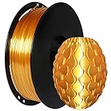 TEQStone PLA Filament 1.75mm Silk Gold Seidig für 3D Drucker und 3D Stifte in Vakuumverpackung 1 kg Sp