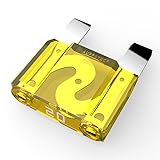 AUPROTEC Maxi Flachstecksicherung 20A - 80A Stecksicherung Schmelzsicherung Auswahl: 20A Ampere gelb, 3 Stück