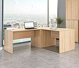 Eckschreibtisch - Schreibtisch - Computertisch [Funktional und Robust] - Winkelkombination - Bürotisch - PC Tisch - Sonoma-Eiche ca.: B 185/185 x H 75 x T 75 cm | Büro Möb