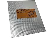 Alchemy Parts Selbstklebend Auspuff Motor Hitzeschutz Blatt 40 x 33cm Ideal Für Motorrad, Auto - Aluminium & Reflek