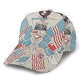 N A Unisex Baseball Cap Whole Printed Vintage Flags Union Adjustable Splicing Hip Hop Cap Sonnenhut Schw