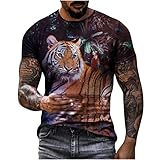 Herren Unisex Daily t-Shirt 3D-Druck grafikdruck Tierdruck Kurzarm-Oberteile lässige Bluse 2651se Terry gassenhauer spleißen Luxury i 60°c waschbar hochwertige nachhaltige Herren-Bekleidung