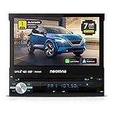 NEOTONE NDX-150A | universelles 1DIN Autoradio mit Android 10.0 Q | Navitel Navigation mit Europakarten 2021 + Lifetime Update | DAB+ | DVD | 7 Zoll | 16GB inkl | WLAN | Bluetooth | OBD 2 | USB