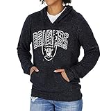 Zubaz Damen Soft Hoodie, Damen, NFL Las Vegas Raiders Damen Soft Hoodie mit vertikaler Grafik, Schwarz, XL, NFL Women's Soft Hoodie, Teamfarbe, X-Larg