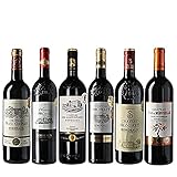 Wein Probierpaket - Châteaux Bordeaux - Wein Set 6 Flasche Rotwein mit Goldmedaille aus Bordeaux, Frankreich (6 x 0.75 l)