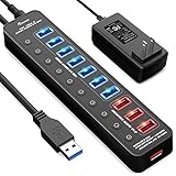 Apanage USB 3.0 Hub schwarz 11-Port Black