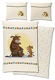 Der Grüffelo Kinder Bettwäsche-Set 135 x 200 cm + 80 x 80 cm 100% Baumwolle in Linon-Qualität Renforcé Beltz & Gelberg Grüffelokind Maus Fuchs Schlange Eule Frosch Deutsche Größe zum Kinderb