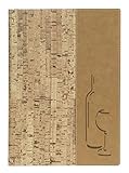 Securit Weinkarte aus Kunststoff im Kork Design, DIN A4 Format, mit einer doppelten Einlage für 4 Seiten, erweiterbar auf bis zu 40 S
