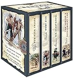 Die großen Klassiker der Abenteuerliteratur (Daniel Defoe, Robinson Crusoe - Herman Melville, Moby Dick - Robert Lous Stevenson, Die Schatzinsel - ... & Huckleberry Finn) (4 Bände im Schuber)