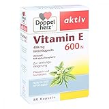 DOPPELHERZ Vitamin E 600 N Weichkapseln 80 S