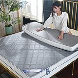 XRDSHY Japanische Bodenmatratze Atmungsaktive Matratze Futon-Matratze Für Studentenwohnheim Matratzentopper Matratzenauflage,Gray-100 * 200