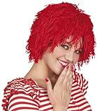 Boland 86204 - Perücke Fuzz, Unisex, Clown, Kobolt, mittellange Zottelmähne, rote Haare, Kostüm, Karneval, Mottoparty