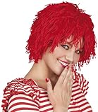 Boland 86204 - Perücke Fuzz, Unisex, Clown, Kobolt, mittellange Zottelmähne, rote Haare, Kostüm, Karneval, Mottoparty