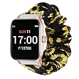 LvBu Armband Kompatibel mit Letsfit EW1, weiche Haargummis Uhrenarmband für Letsfit EW1 / Letsfit IW1 / Letsfit EW2 Smartwatch (Sonnenblume)