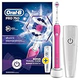 Oral-B Pro 750 3DWhite Erwachsene Zahnbürste oszillierend Elektrische Zahnbürste (330 g), 100 mm, 178 mm, 253 mm, Lila, 490 g